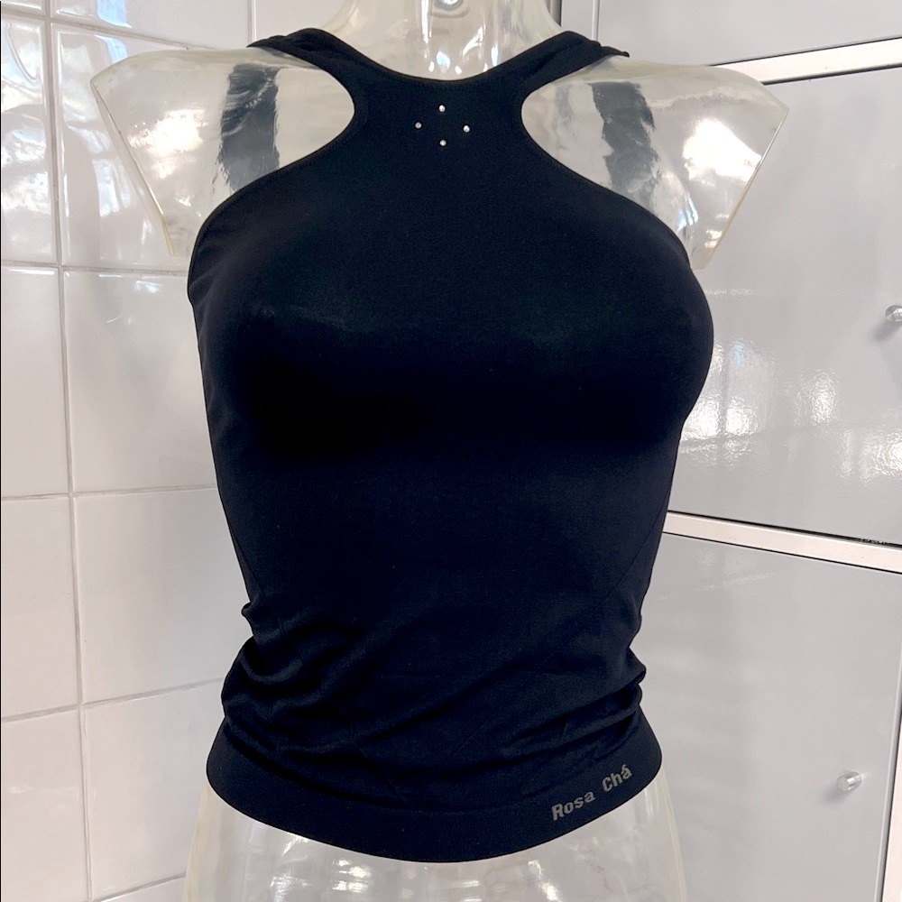 Rosa Cha Rhinestone Choker Tank Top M/L NWOT